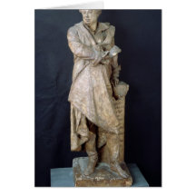 Statue of Alexandre Dumas Pere , c.1883-87 Greeting Card