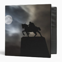 Statue of King Kralja Tomislava silhouetted Vinyl Binder