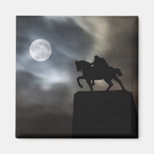Statue of King Kralja Tomislava silhouetted Magnet