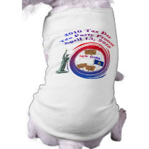 Statue of Liberty - 2010 Tax Day Tea Party Protest Dog Tshirt
