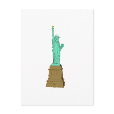 Statue of Liberty: 3D Model: Postcards by spiritswitchboard