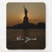Statue of Liberty at Sunset Mouse Pads