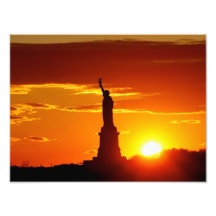 Statue of Liberty at Sunset Photo