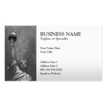 statue of liberty business card templates