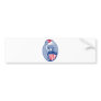 statue of liberty lady with torch american shield bumper sticker