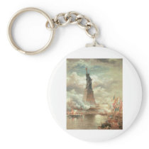 Statue of Liberty, New York circa 1800's Keychain