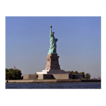 Statue of Liberty, New York Harbour, New York City Postcard