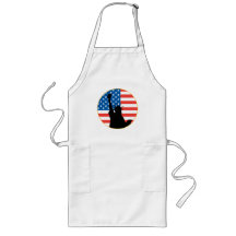 Statue Of Liberty Patriotic Design Aprons