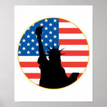 Statue Of Liberty Patriotic Design Print
