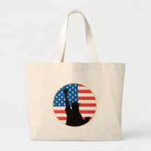 Statue Of Liberty Patriotic Design Tote Bag