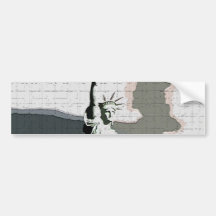 Statue of Liberty Pop Art Bumper Sticker