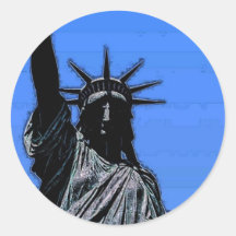 Statue of Liberty Pop Art Sticker