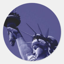 Statue of Liberty Round Sticker