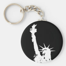 Statue of Liberty Silhouette Keychains