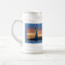 Statue of Liberty with Christmas Tree Mug