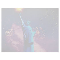 Statue of Liberty with fireworks Customized Letterhead