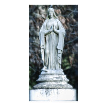 Statue of Mary Custom Photo Card