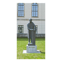 Statue of Max Planck in Berlin Custom Photo Card