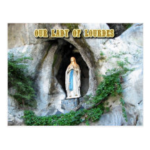 Statue of Our Lady of Lourdes, Lourdes, France Post Cards