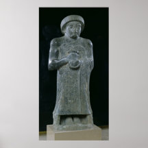 Statue of Prince Gudea, c.2150 BC Poster