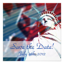 Statue patriotique des Etats-Unis d'invitation de 