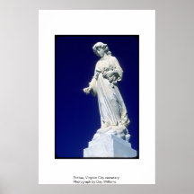 Statue, Virginia City Cemetery Print