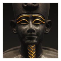 Statuette de Dieu égyptien Osiris de défunte pério Impression Photographique