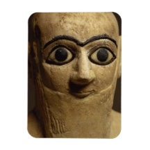 Statuette of the official or steward Ebih-Il worsh Rectangle Magnets
