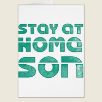 stay at home son cards