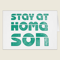 stay at home son cards