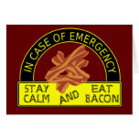 Stay Calm, Eat Bacon Recipe Card