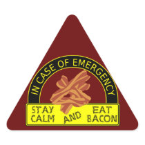Stay Calm, Eat Bacon Sticker