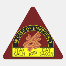 Stay Calm, Eat Bacon Sticker