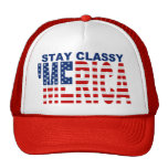 Stay Classy 'MERICA Black Snapback Trucker Hat