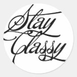Stay Classy Sticker