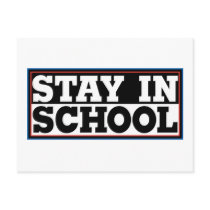 Stay In School Post Card