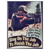 Stay On The Job To Finish The Job Flyer