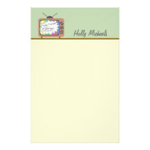 Stay Tuned For An Important Message From... Retro Stationery