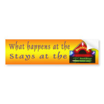 Stays at the Backstage Bumper Stickers