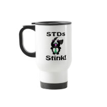 STDs Stinks Skunk Awareness Design Coffee Mug