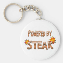 Steak Power Keychain