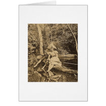 Stealing a Kiss Greeting Card