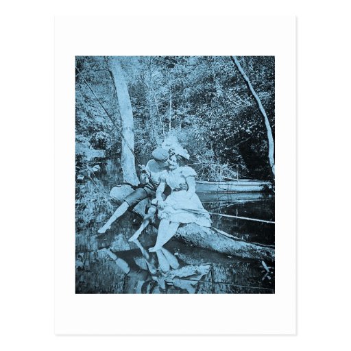 Stealing a Kiss (Cyanotope) Post Cards