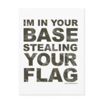 Stealing Your Flag - FPS, Game, Gamer, Video Games Postcards