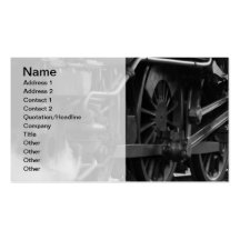 Steam Engine Train Locomotive Business Card