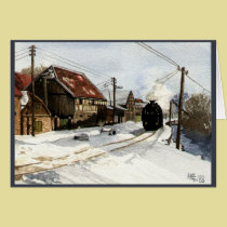 Steam Engine Winter Dream cards