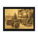 Steam Fire Engine Pumper Truck Postcard