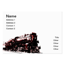 Steam Locomotive Business Card