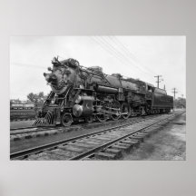 STEAM LOCOMOTIVE CRESCENT LIMITED c. 1927 Print