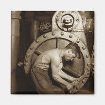 Steam Pump Mechanic Fridge Magnet